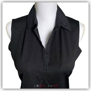 Black Sleeveless Women's Top
